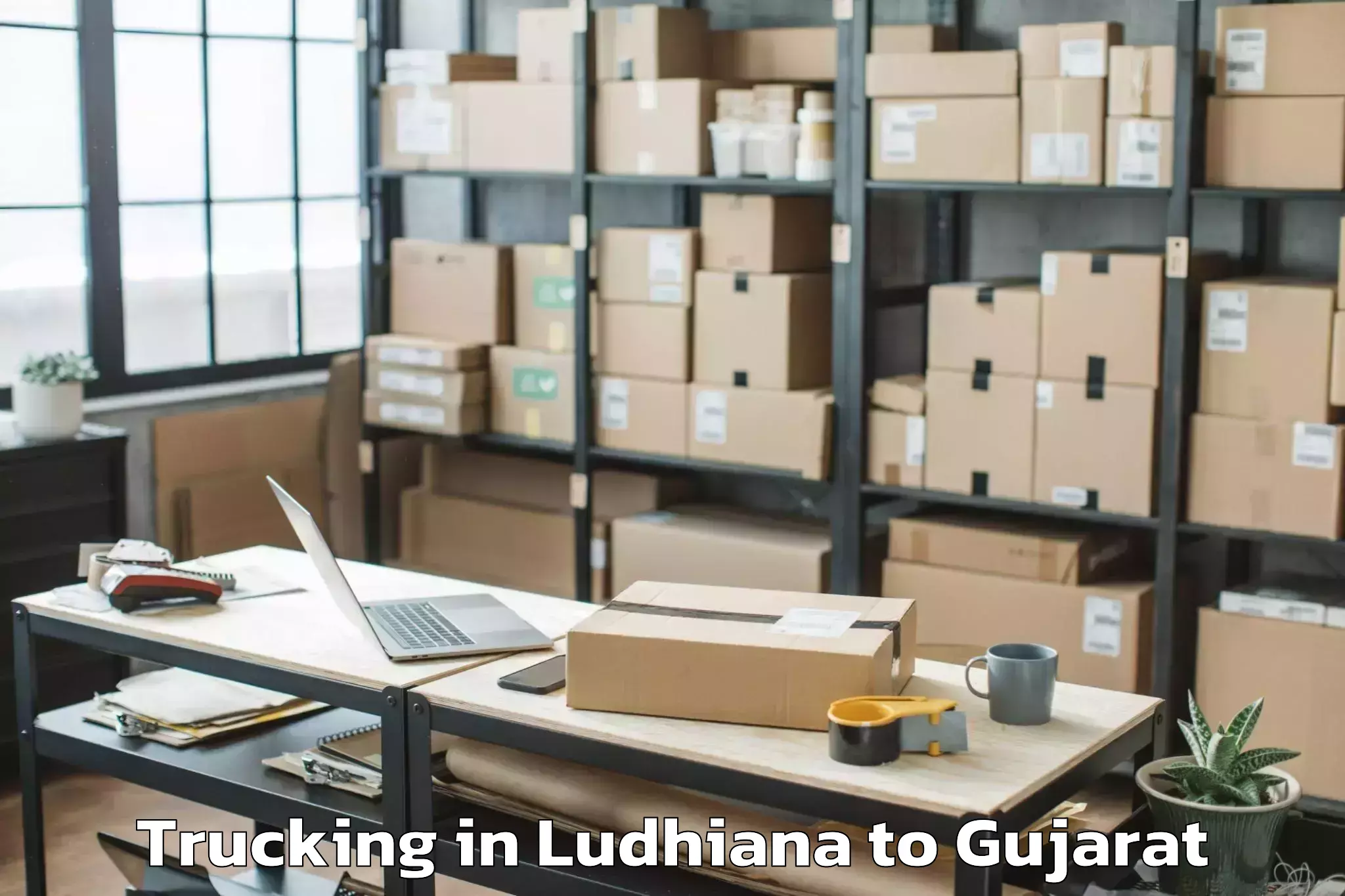 Hassle-Free Ludhiana to Adalaj Trucking